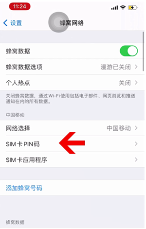 句容苹果14维修网分享如何给iPhone14的SIM卡设置密码 